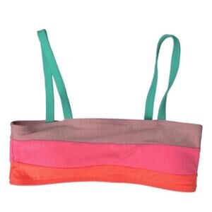 Beach Lingo Girls Colorblock Bandeau Bikini Swim Top Size 10